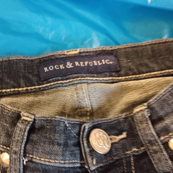 JEANS & TOP SET: STAR-SPANGLED SLEEVELESS SHIRT W/ ROCK & REPUBLIC JEANS, PETITE - Picture 6 of 10